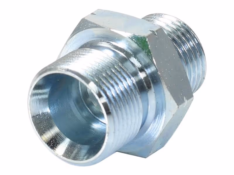 Adaptateur hydraulique M24 x 1.50 Côtes Métriques mâle x 1/2'' BSP mâle
