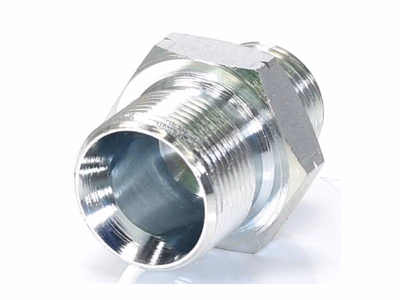 Adaptateur hydraulique M26 x 1.50 Côtes Métriques mâle x 1/2'' BSP mâle