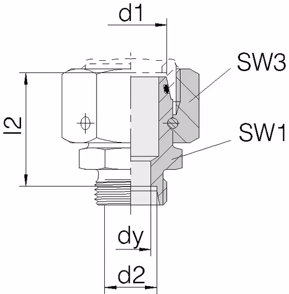 Adaptateur mâle femelle 12L 6l