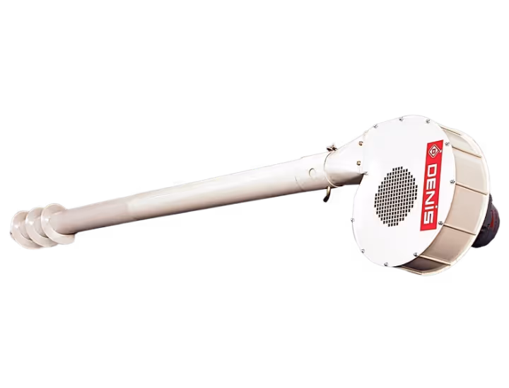 Aérateur de grains Denis triphasé 0,37Kw avec rallonge 1,1 m et pied perforé 2,2 m
