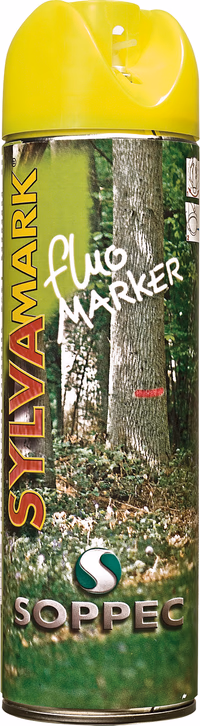 Aerosol traceur forestier jaune fluo 500ml