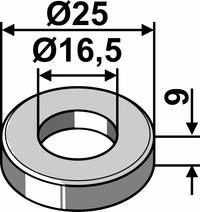 Agrimaster | Entretoise 9xØ16,5xØ25