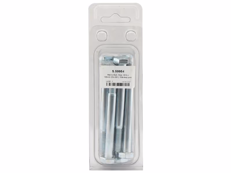 Agripak 10 pièces Boulon métrique, M10x100mm