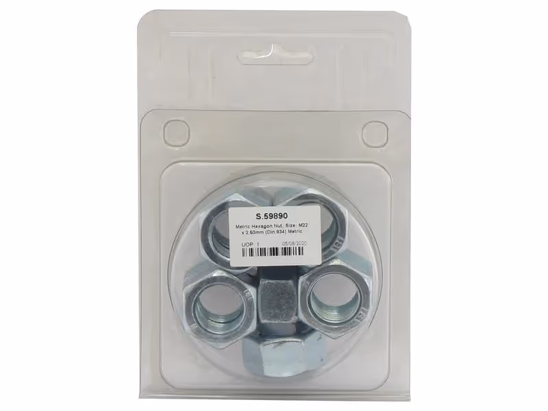 Agripak 10 pièces Hexagonale Vis M22x2.50mm