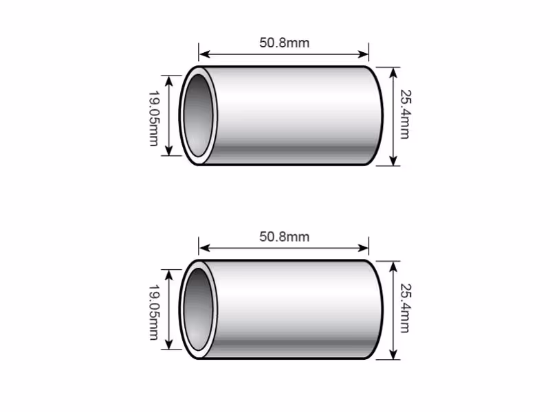 Agripak 2 pièces Bague de réduction pour 3 point 2 à 1 (Ø25 à 19mm)