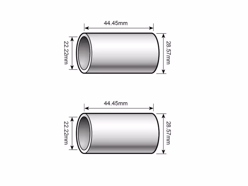 Agripak 2 pièces Bague de réduction pour bras de relevage Cat. 2 à 1 (Ø28 à 22mm)