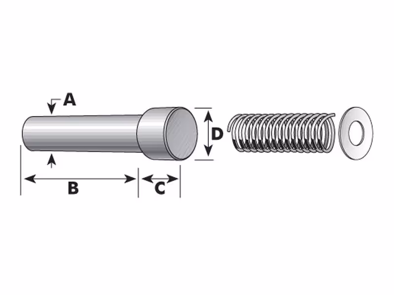 Agripak 2 pièces Verrous Mâchoire 8mm