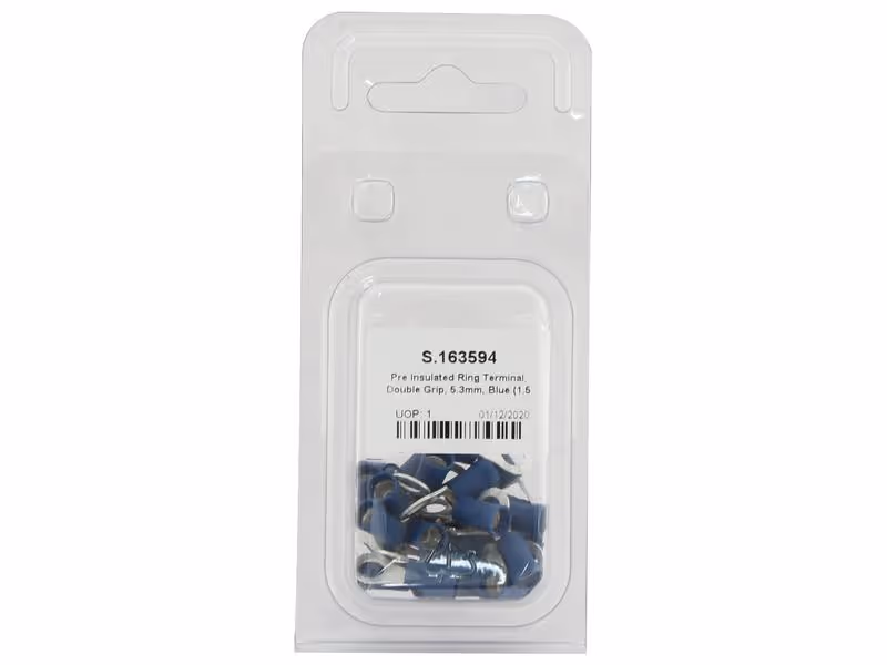 Agripak 25 pièces Cosses à plage ronde (bleues) 5.3mm