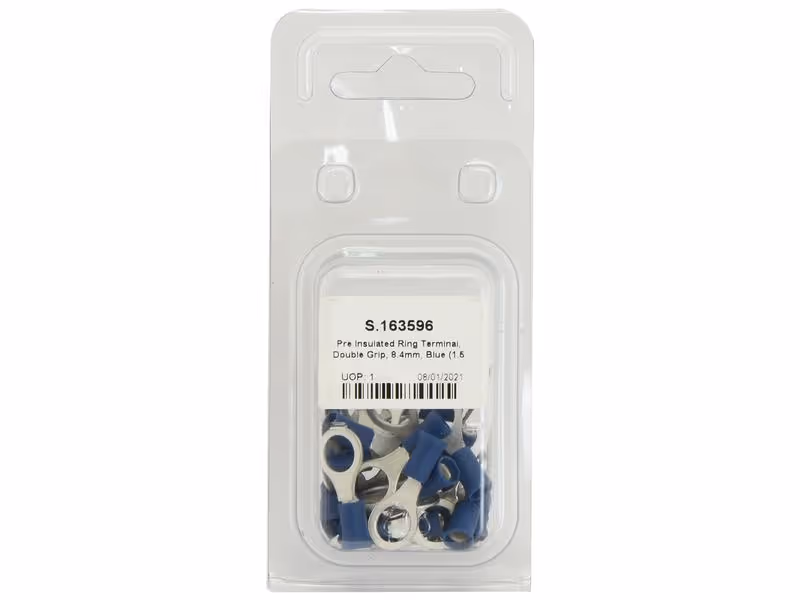 Agripak 25 pièces Cosses à plage ronde (bleues) 8.4mm
