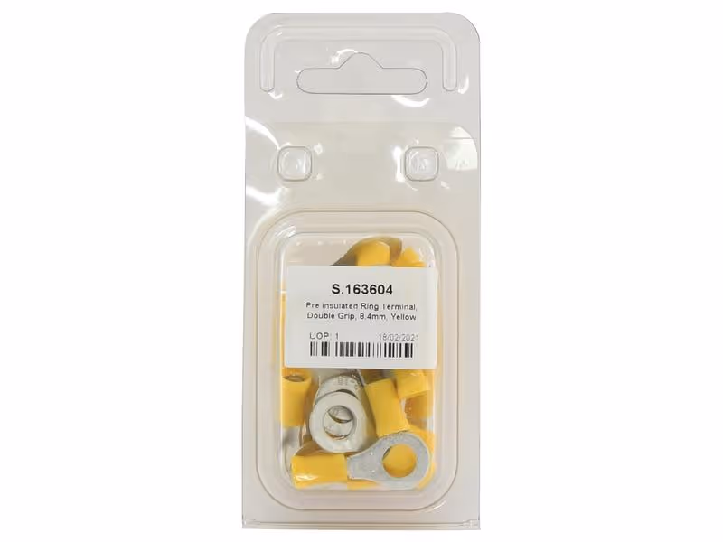 Agripak 25 pièces Cosses à plage ronde (jaunes) 8.4mm
