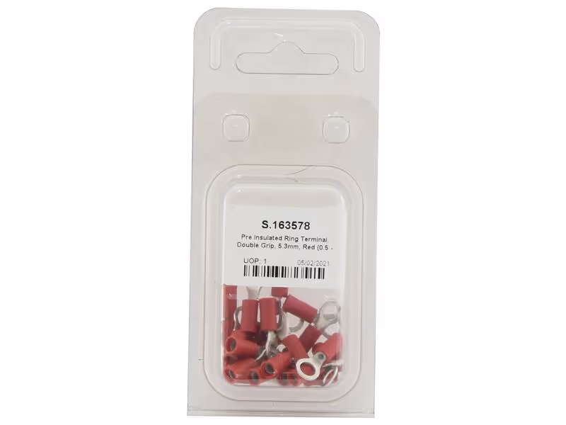 Agripak 25 pièces Cosses à plage ronde (rouges) 5.3mm