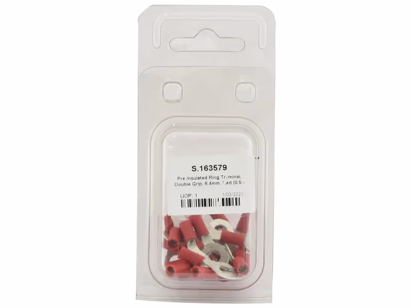 Agripak 25 pièces Cosses à plage ronde (rouges) 6.4mm