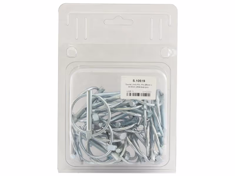 Agripak 25 pièces Goupille clip, 6mm x 44.5mm