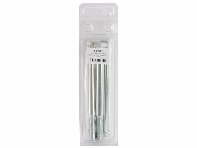 Agripak 4 pièces Boulon métrique, M12x150mm