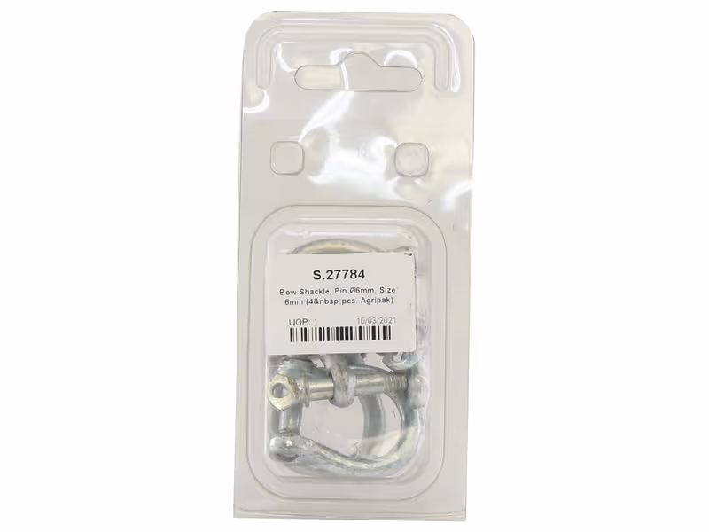 Agripak 4 pièces Manilles lyre vis 6mm