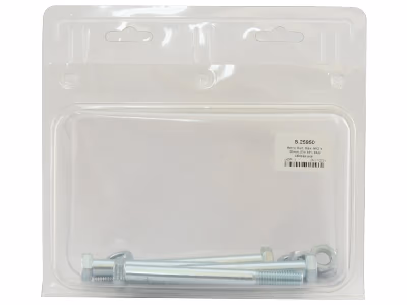 Agripak 5 pièces Boulon métrique, M12x120mm