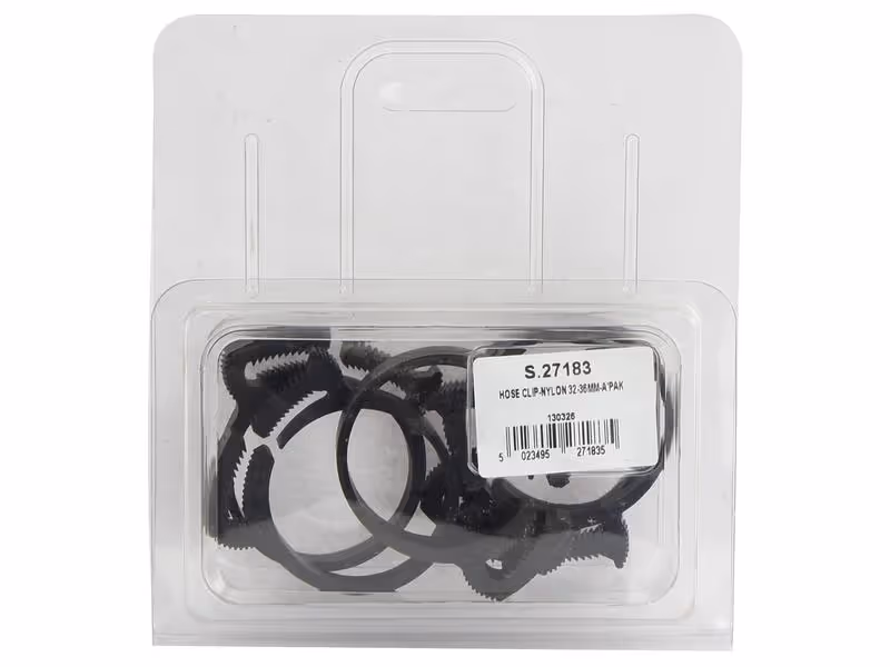 Agripak 5 pièces Collier cranté plastique, Ø minimum32mm, max. Ø36mm