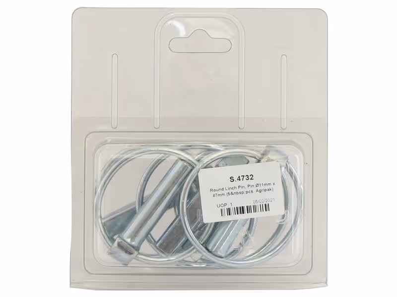 Agripak 5 pièces Goupille clip, 11mm x 47mm