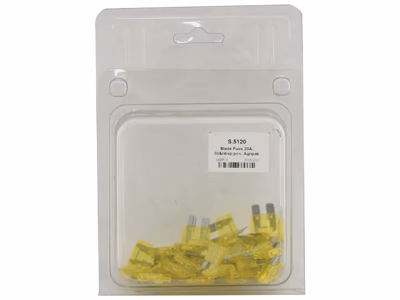 Agripak 50 pièces Fusibles standards 20A