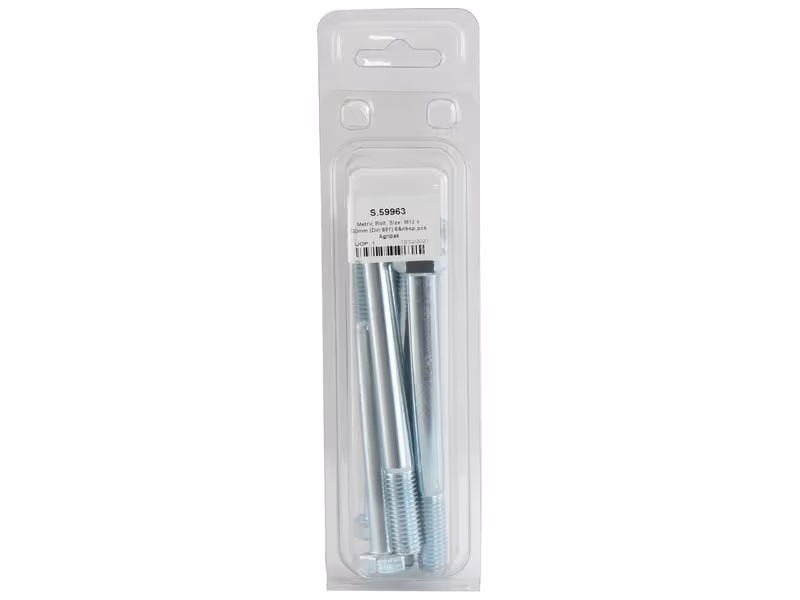 Agripak 6 pièces Boulon métrique, M12x120mm