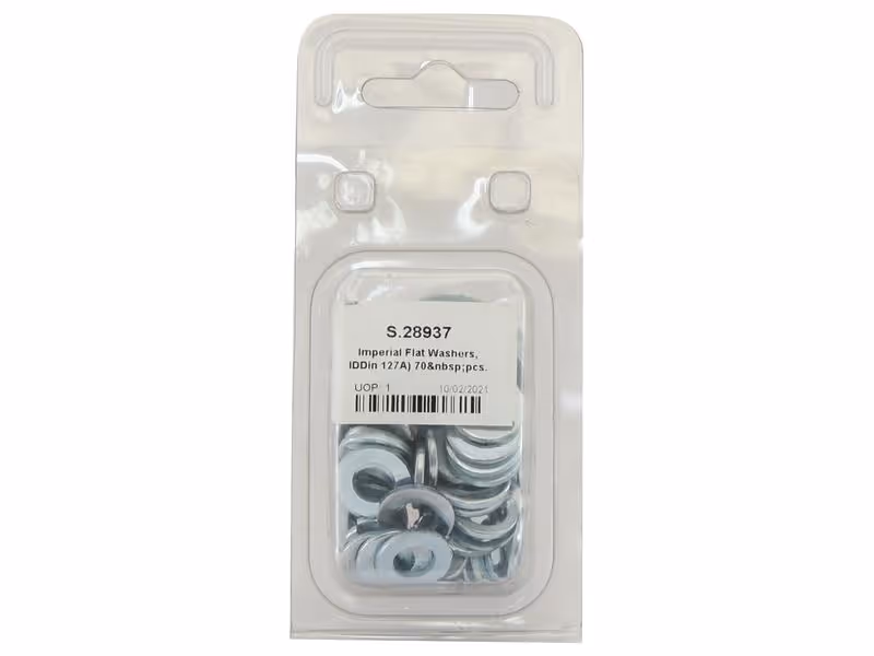 Agripak 70 pièces Rondelle plate 8mm (DIN 127A)