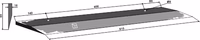 Agrostroj | Couteau latéral 615mm - modèle gauche