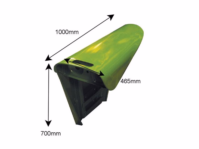 Aile courbée - Gauche - adaptable sur tracteurs John-Deere - ref AR48873
