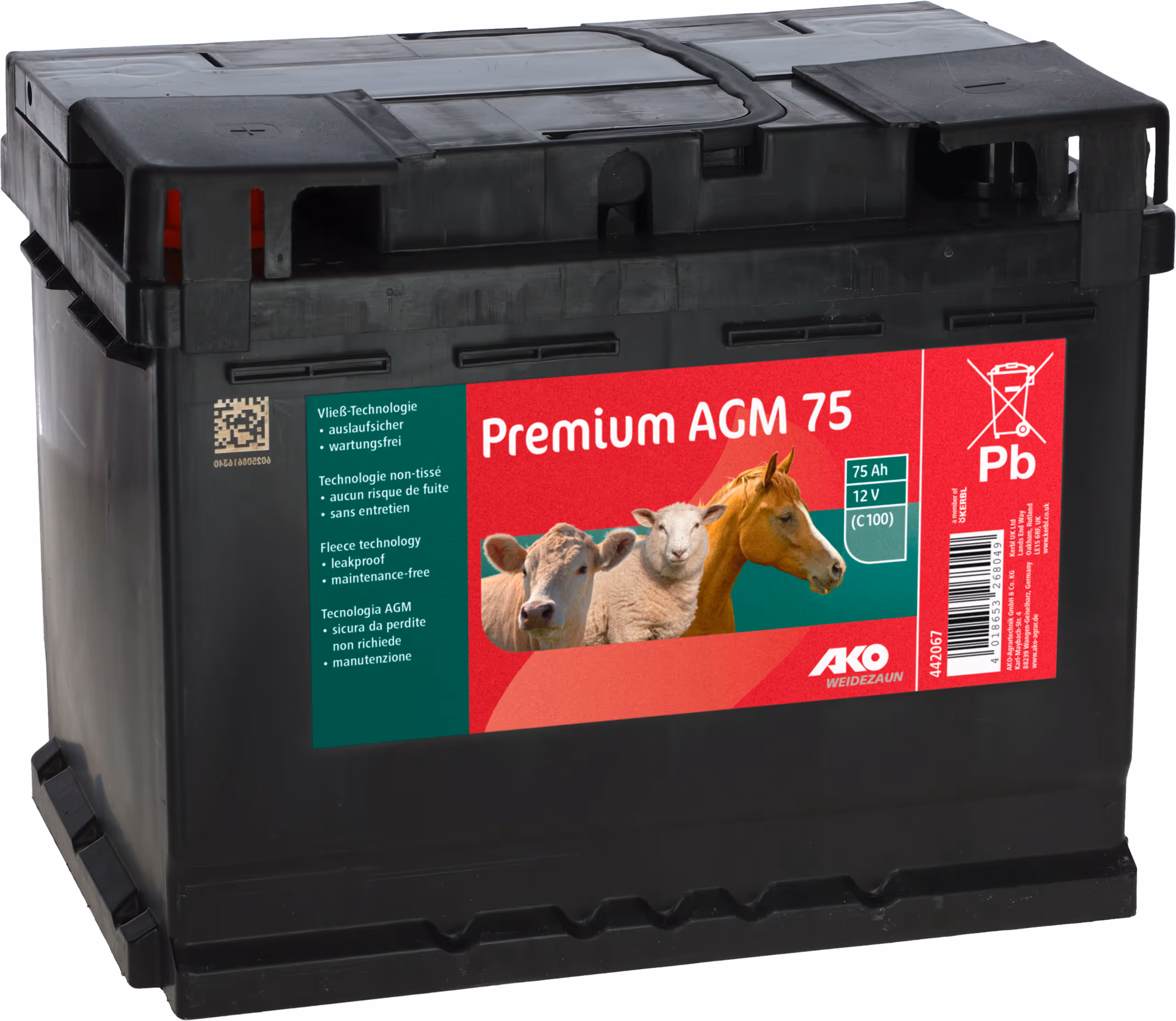 AKO Premium batterie AGM 75 Ah (C100)