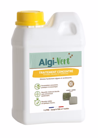 ALGI-VERT TRAITEMENT CONCENT 1 L - Traitement toiture, façade, terrasse à diluer
