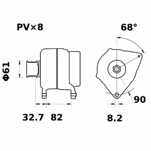 ALTERNATEUR 14V 150A IA1378