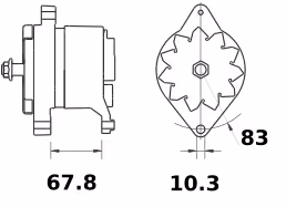Letrika | Alternateur IA0476 14V 65A