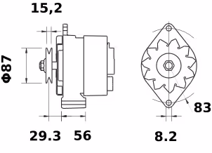 Letrika | Alternateur IA0592 14V 70A