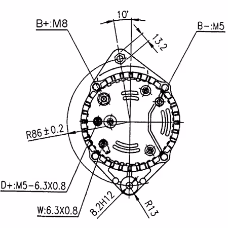 Alternateur 14V 95A Renault 6005706660