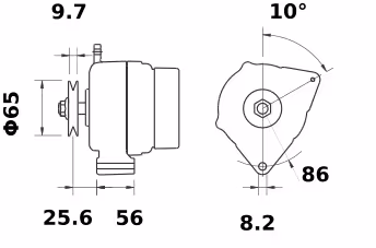 Letrika | Alternateur IA0498 14V 80A
