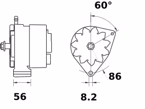 Letrika | Alternateur IA0507 14V 33A