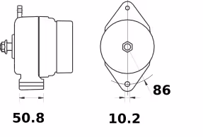 Letrika | Alternateur IA0875 14V 95A