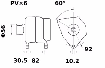 Letrika | Alternateur IA1307 14V 120A