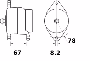 Letrika | Alternateur IA1312 14V 55A