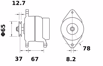Letrika | Alternateur IA1404 14V 75A
