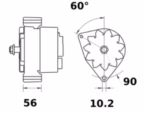 Letrika | Alternateur IA1473 14V 120A