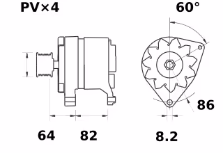 Letrika | Alternateur IA9416 14V 70A