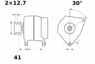 Letrika | Alternateur IA9417 14V 70A