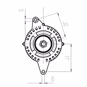 ALTERNATEUR JCB REF 333/G6698