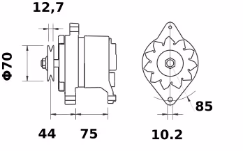 Alternateur Letrika IA0717