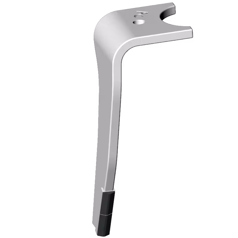 Dent de herse rotative Amazone fuyante Gauche 967496 Carbure