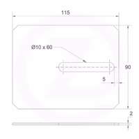 Grattoir rouleau packer Amazone 115x90x2mm 6083200 Origine