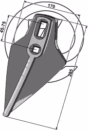 Soc cultivateur Amazone Belgio HC120 Adaptable