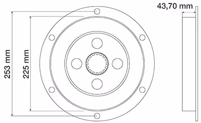 Amortisseur de torsion 3714122M3  | Massey-Ferguson