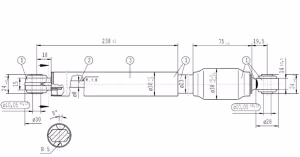 Amortisseur L330-510N