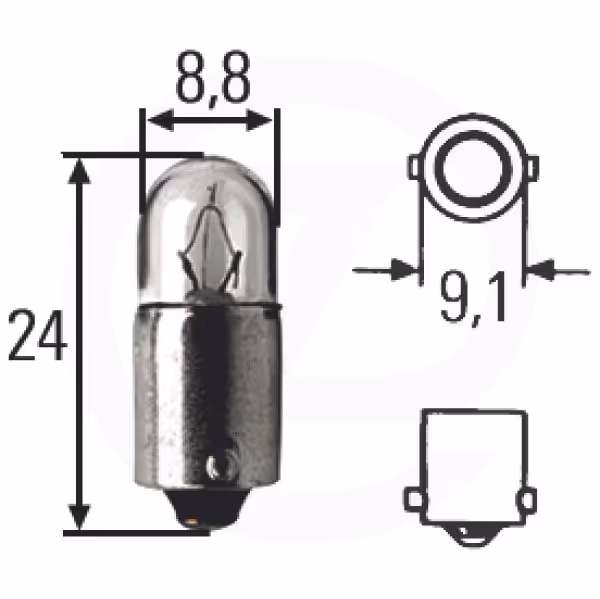 Ampoule 12V 18/5W BAY15d Safra